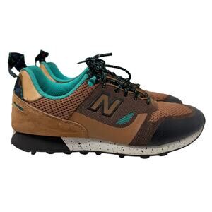 New Balance Trailbuster TBTFGSA Hiking Shoes Men’s 8 Tan Teal Blk Trail Running